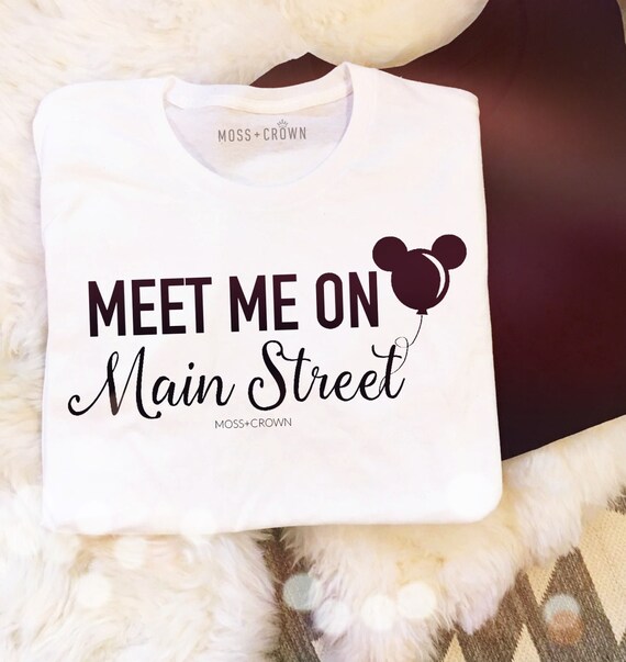 Meet Me On Main Street Tee New Feminine Fit XS4XL Disney