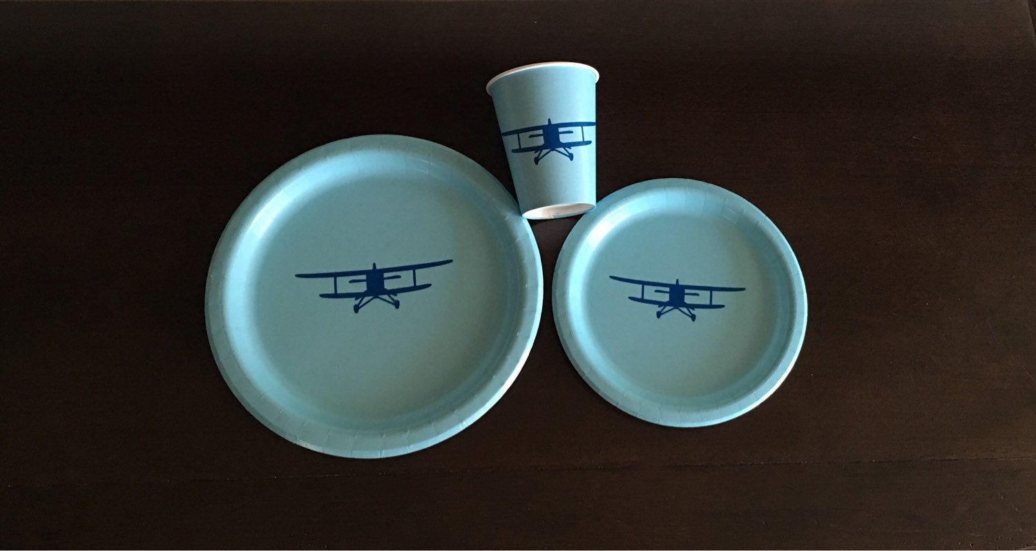 Airplane Party Pack Plane Plates Airplane Birthday