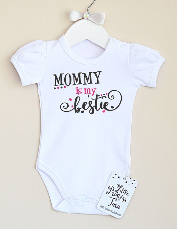 Items Similar To Mommy Is My Bestie. Baby Girl Onesie. Cute Baby Girl 