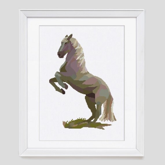 Horse cross stitch pattern Horse counted cross stitch