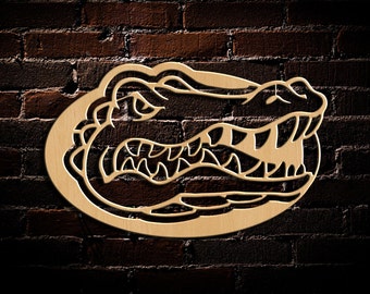 Florida Gator Wall Art wooden gator sign | etsy Florida Gator Wall Art wooden gator sign | etsy