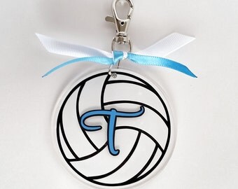 Personalized Volleyball Bag Tag - custom luggage tag - backpack tag - gym bag tag - team gift - sports bag tag - volleyball bag tag