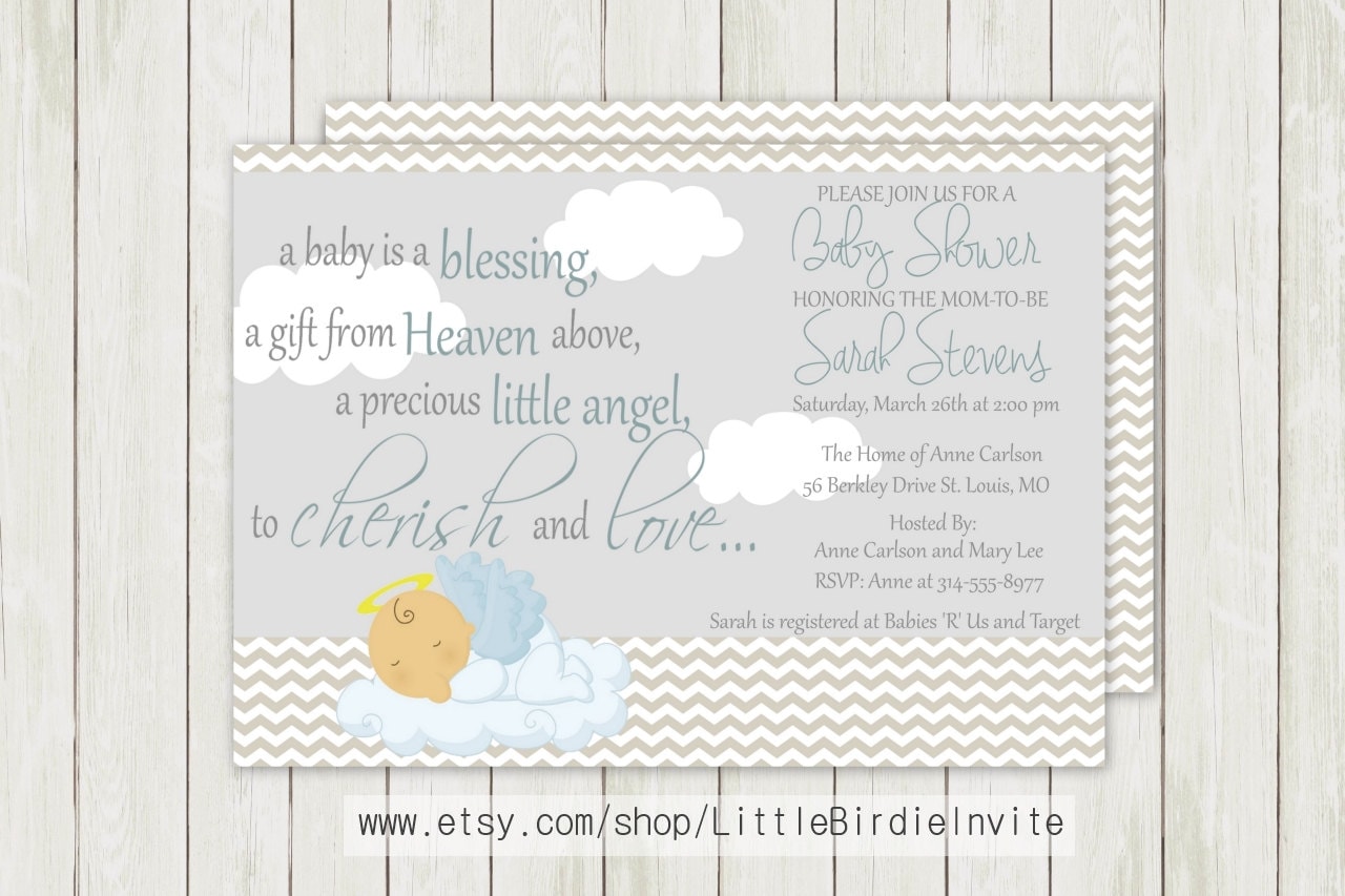 Religious Baby Shower Invitations 8