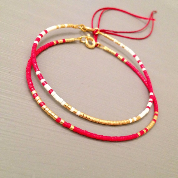 Red String Bracelet String Bracelet Simple by ToccoDiLustro
