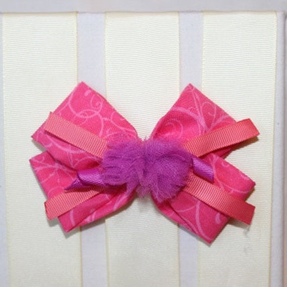 Fancy Nancy Hair Bow by GrammysWork on Etsy