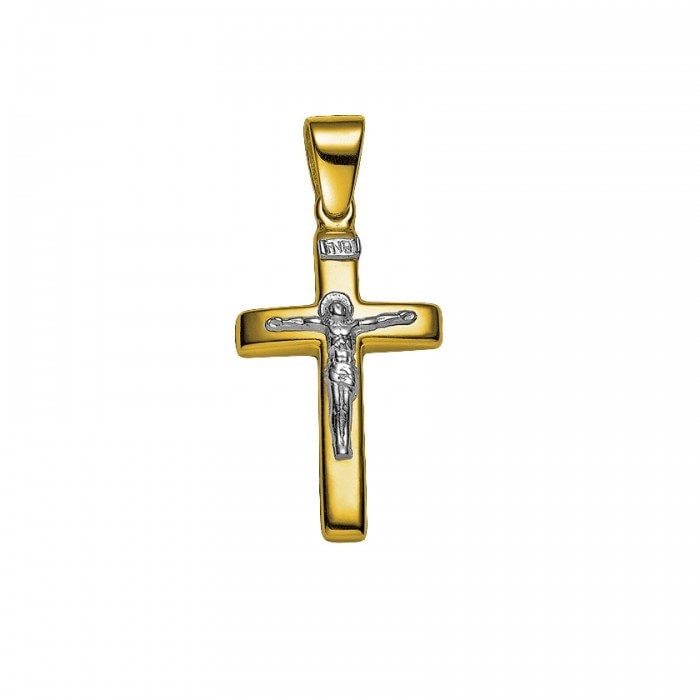 Solid 18K Gold Cross 18K Gold Cross for men 18K Gold by KANTILAKI