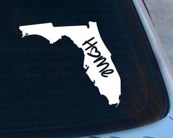 Florida Decal - State Decal - Home Decal - FL Sticker - Love - Laptop - Macbook - Car Decal