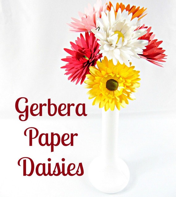Paper Flowers- Daisy Flower Templates-  SVG Flower Cut files- SVG files for Cricut- SVG files for Silhouette- Baby Shower Decor