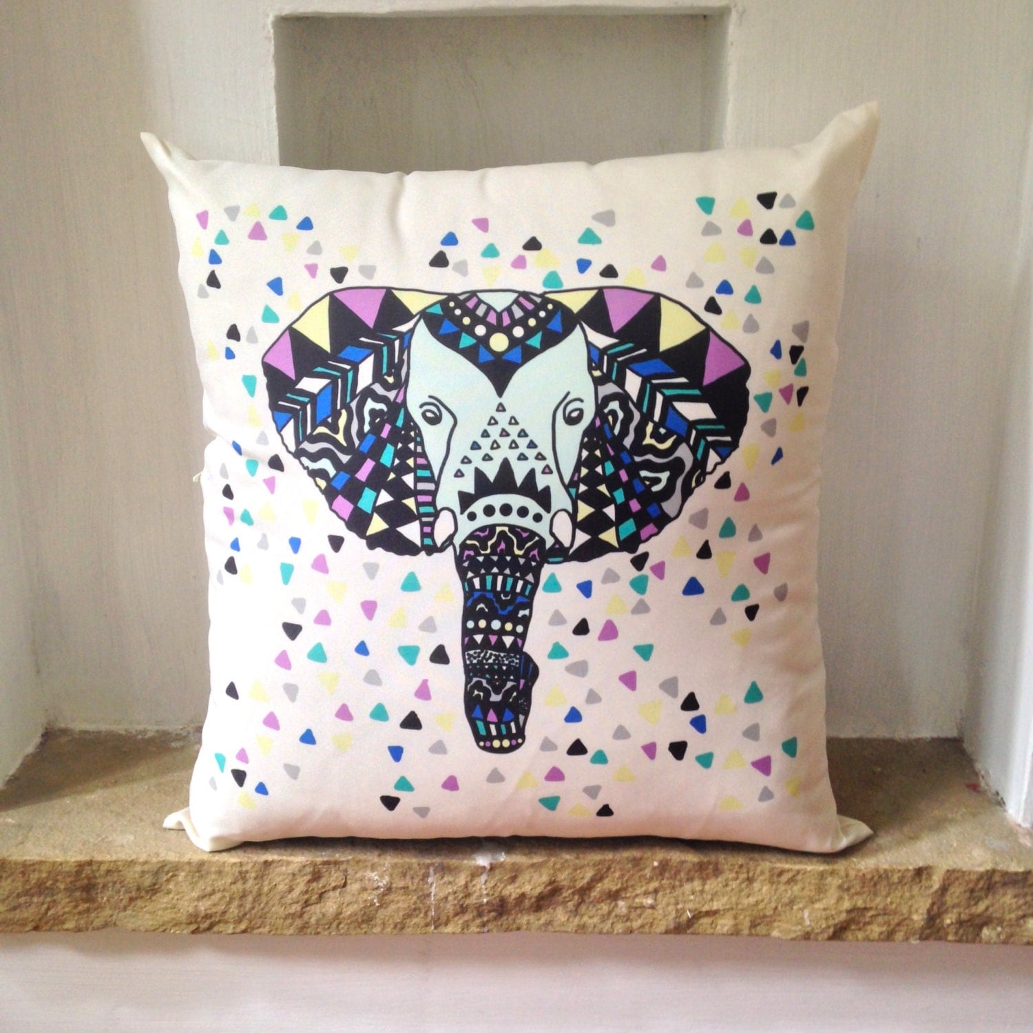Elephant Pillow Decorative Pillow Travel Pillow Elephant