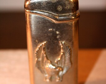 Eagle Lighter WZ 0058//Cigarette Lighter//Vintage Chrome Lighter