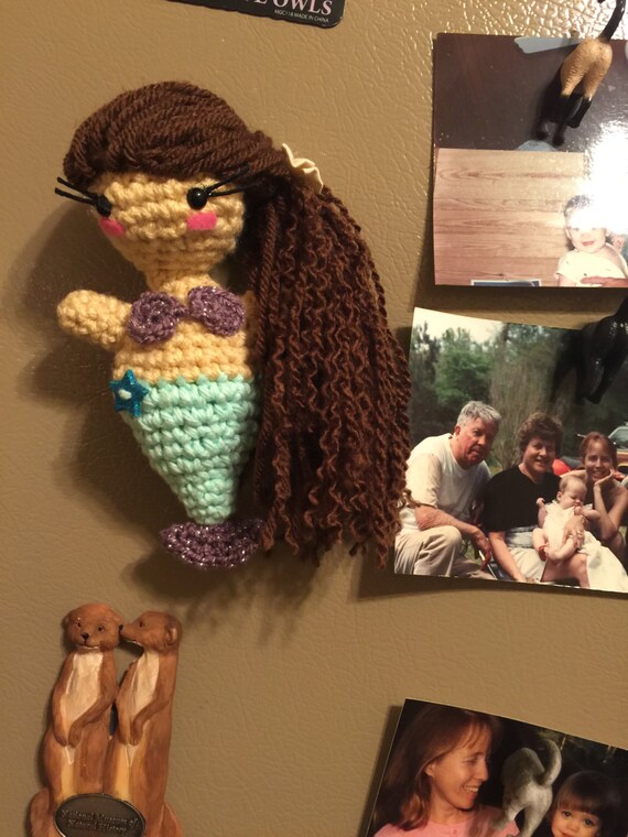 Amigurumi Mermaid Magnet Crochet Mermaid Mermaid Doll Cute