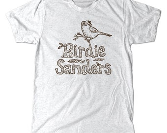 Birdie Sanders T-Shirt, Berdie Bernie Sanders cute Ash Gray tee shirt