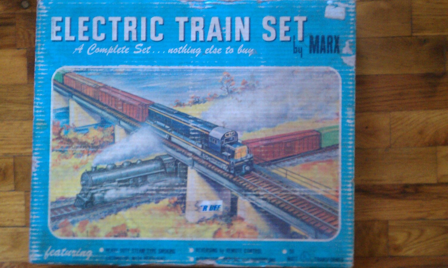 Vintage Marx Electric Train Set 52875 With 666 Metal Engine