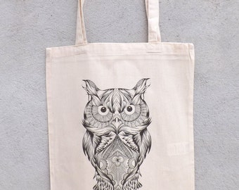Elegant Owl WN2709018CL Quilted Tote Bag main image 1
