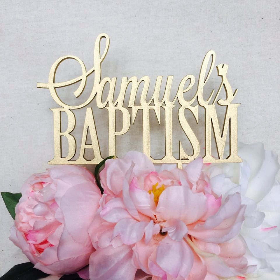 Baptism Cake Topper Cake Topper Personalised Cake Toppers