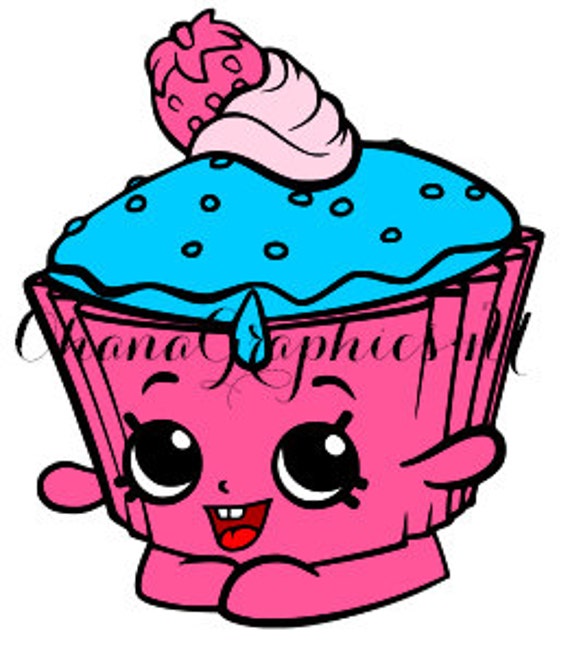 Shopkins Inspired Cupcake Chic SVG