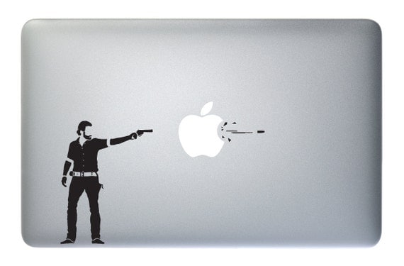 Walking Dead Laptop Stickers