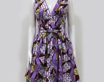 Dashiki ankara wax African print dress by UrbaneAfrican on Etsy