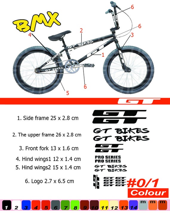 gt mtb decals