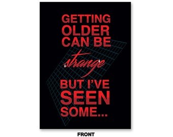 Netflix Stranger Things Birthday Card (PLAYS THEME SONG) by Unwelcome Greetings