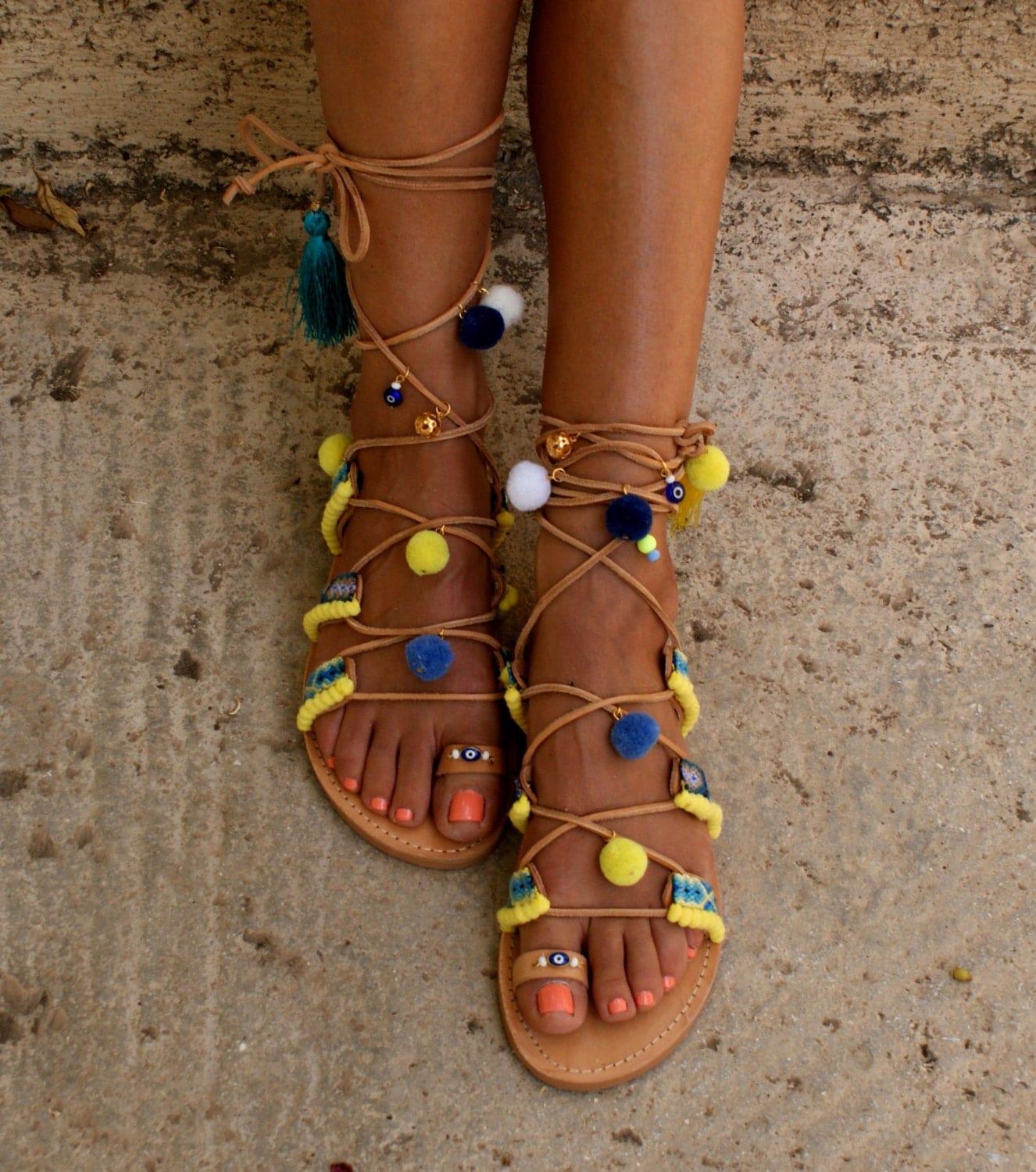 gladiator boho sandals