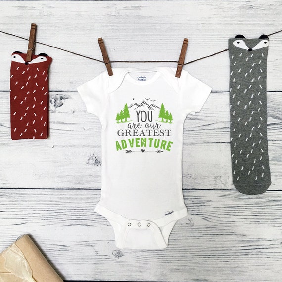 You are our Greatest Adventure Baby Onesie® Cute Outdoor