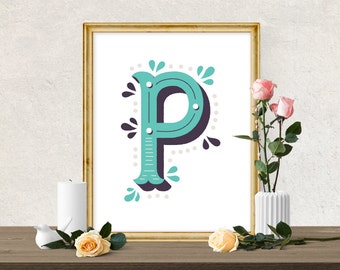 Decorative Letter P 