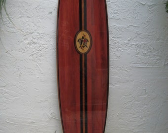 Decorative Wooden Surfboard Wall Art for a Hotel, Restaurant, Island or Beach Decor, Hawaii Decor, Coastal Theme Decor - 4 Sizes available