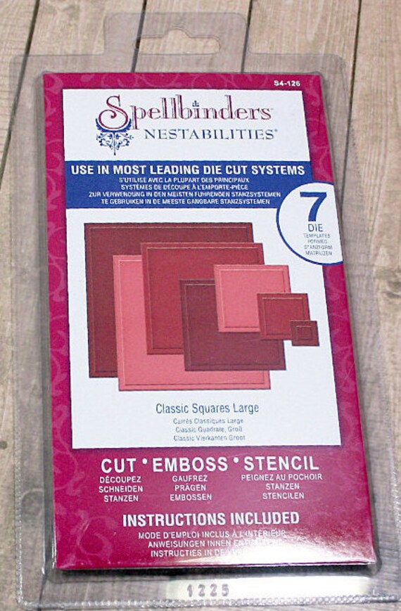 Spellbinders Nestabilities Classic Squares Large New Cut