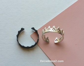Sterling Silver Toe Ring- Princess Crown