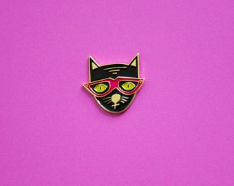 Cool Cat Enamel Pin