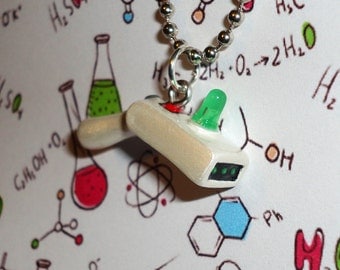 Rick and Morty - Rick's Portal Gun Necklace - Handmade Mini Charm