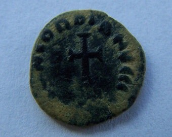 Authentic Roman Coin of Honorius, 394-423 A.D. Reverse; Cross