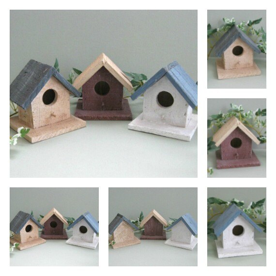 Description This Listing Is For ONE 1 Vintage Decorative Miniature Rustic Primitive Wood Birdhouse Description This Listing Is For ONE 1 Vintage Decorative Miniature Rustic Primitive Wood Birdhouse