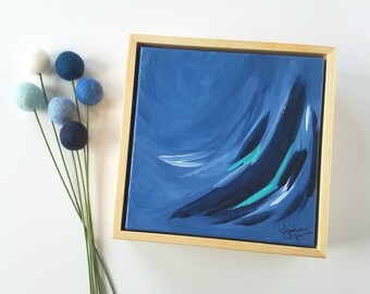blue decor blue nursery canvas abstract art dark blue decorations blue accents