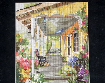 Marty Bell | Counted Cross Stitch Pattern | Chart | PATRICIA'S PORCH | Adaptation | Cheryl Corley | Pegasus Publication