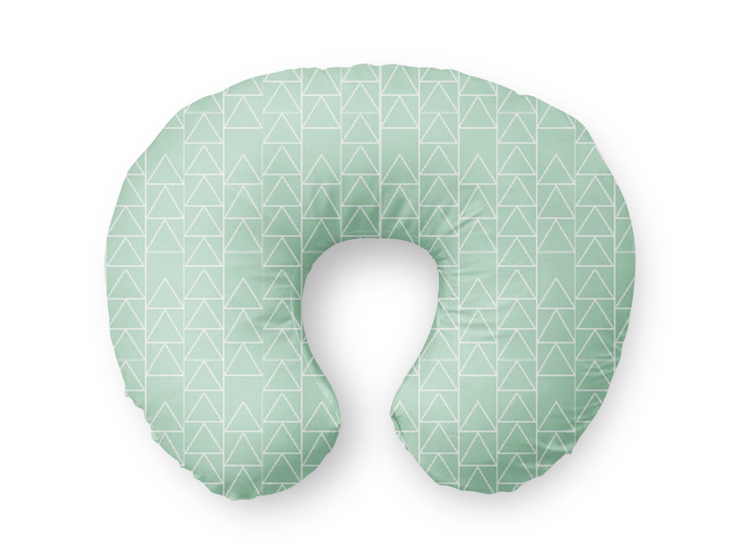 Nursing Pillow Cover Mint Triangle Stack Nursing Pillow Cover nursing pillow cover mint triangle stack nursing pillow cover