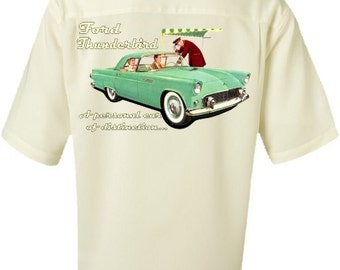 T-shirt Brooklyn Motors Logo Thunderbird - Taille XL Vert Kaki - Occasion Très Bon état - Coton