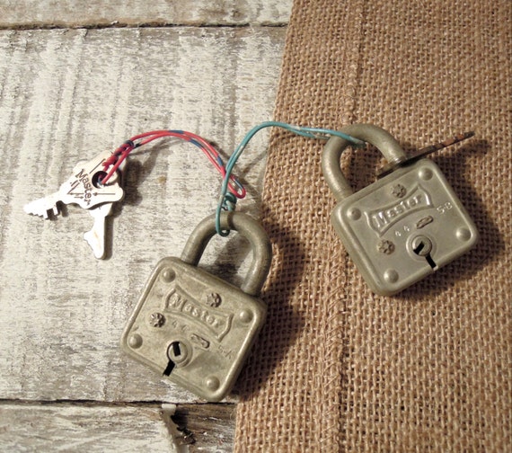 Vintage / Antique Master Lock and Keys / Industrial / Padlock