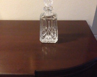 Leaded Crystal Whiskey Decanter Perfect For Your Bar Cart Art Deco Hollywood Regency Chinoiserie