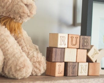 Personalized Blocks Personalized Gift Baby Name Blocks Baby Blocks Baby Shower Gift Wood Blocks Wooden Name Blocks Nursery Decor Home Décor