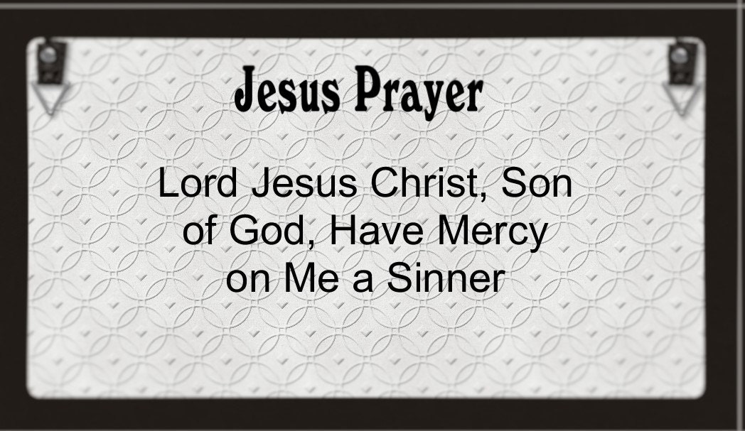 Jesus Prayer Cards Cards Instant Download Printable Cards