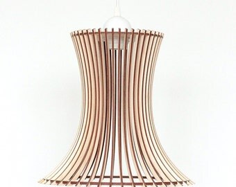 Wood Lamp / Wooden Lamp Shade / Hanging Lamp / Pendant Light / Decorative Ceiling Lamp / Modern Lamp /