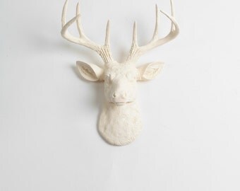 White Deer Head Wall Decor deer head wall mount large white deer sculpture the White Deer Head Wall Decor deer head wall mount large white deer sculpture the