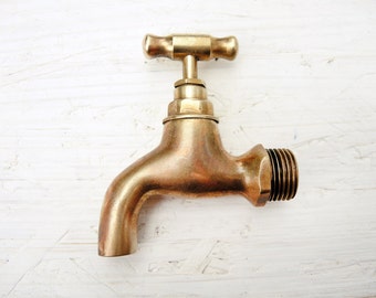 Antique Brass Water Faucet - Home Decor - Small Brass Water Faucet