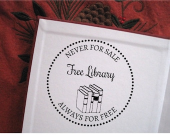 Self- inking Free Library Stamp, Personalized Book Stamp, Custom Book Stamp, Ex Libris Stamp, Free Library
