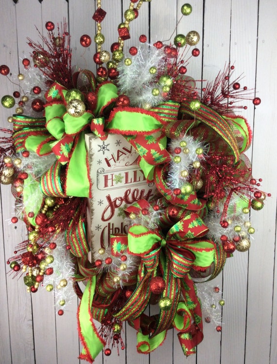 large christmas wreath lime and red christmas wreath by keleas large christmas wreath lime and red christmas wreath by keleas