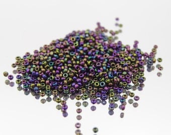 Czech Glass 15/0 Charlotte Purple Iris Seed Bead 5 Grams