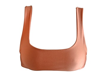 Dara Top in RUST | Swimwear Top, Sports Bra Top, Cheeky Bikini Top, Women's Swimwear, Women's Bikini, Popular Item, Best Seller