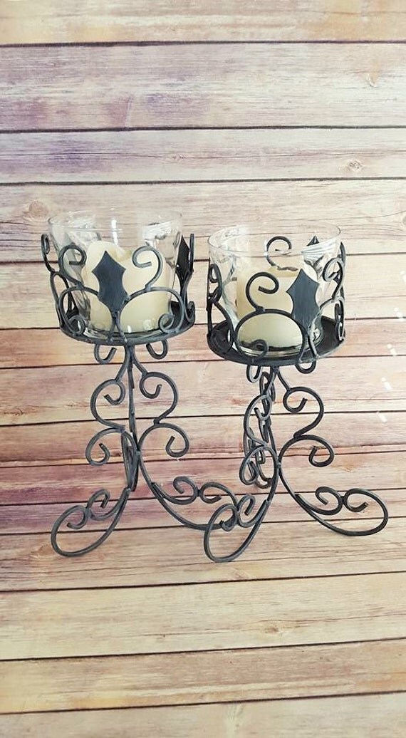 Gothic Candle Holders Wrought Iron Candle Holders Medieval